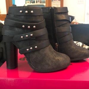 Studs & Straps Black Booties!